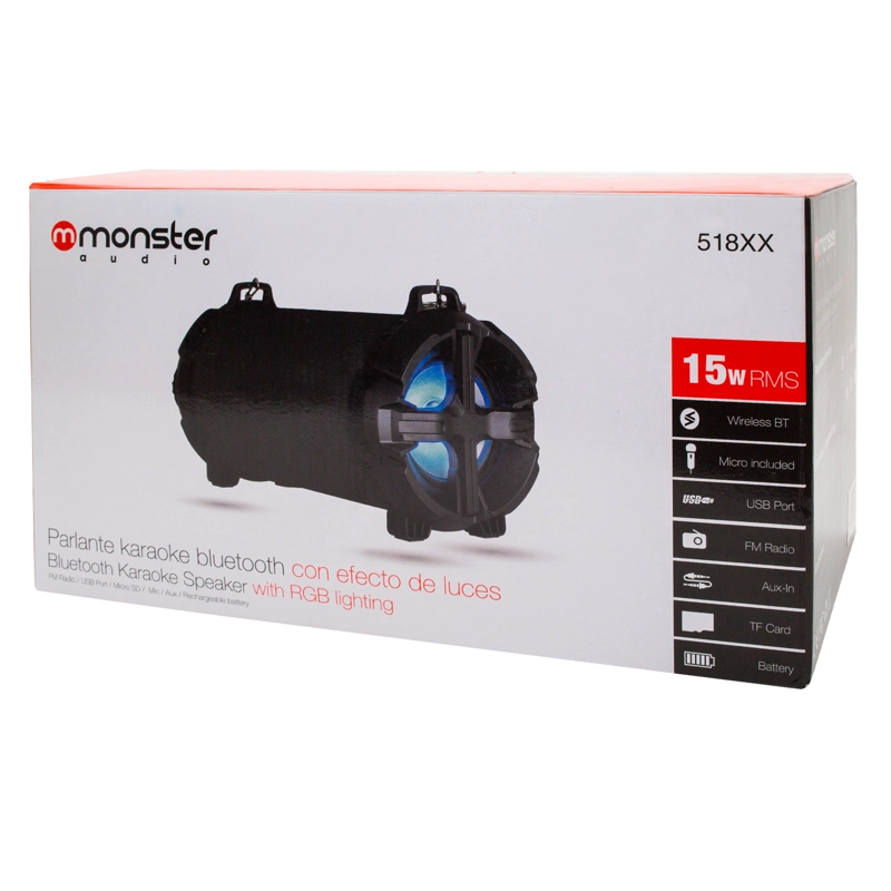 BAZOOKA KARAOKE 518XX NEGRO | MONSTER OPEN BOX - 4