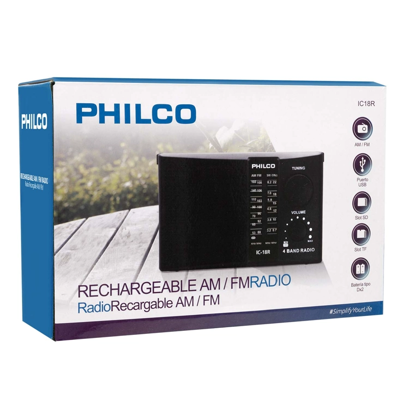 RADIO PHILCO IC 18-R MULTIBANDAS RECARGABLE OPEN BOX - 2