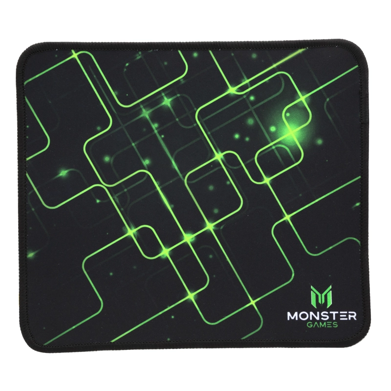 MOUSE PAD GAMER MONSTER GAMES START 23X20CM PA346 COLOR NEGRO OPEN BOX - 2