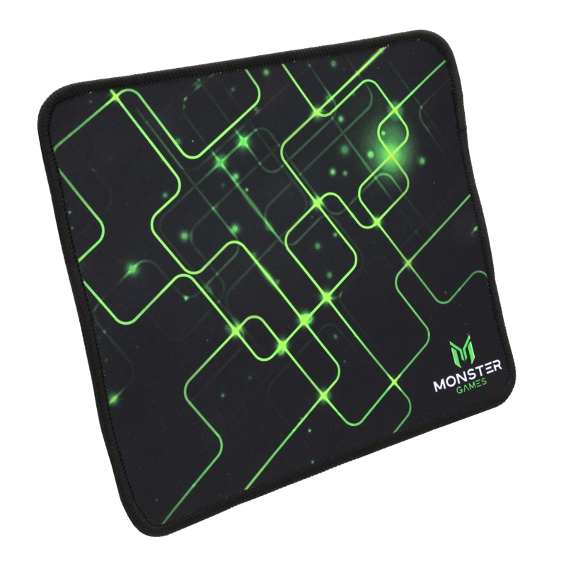 MOUSE PAD GAMER MONSTER GAMES START 23X20CM PA346 COLOR NEGRO OPEN BOX - 3
