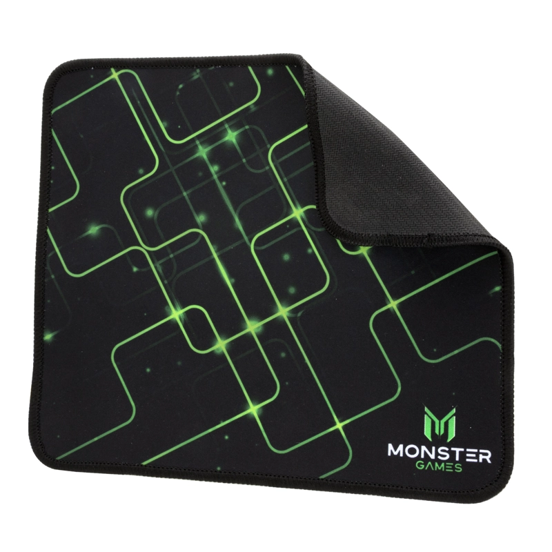MOUSE PAD GAMER MONSTER GAMES START 23X20CM PA346 COLOR NEGRO OPEN BOX - 4