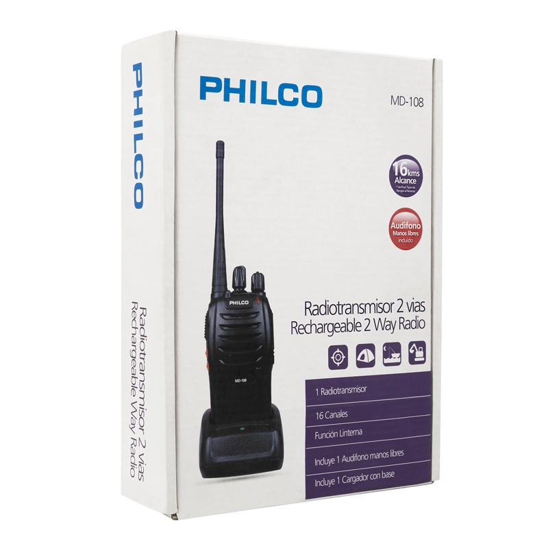 KIT INTERCOMUNICADOR PORTATIL C/CARG. Y M.LIBRES OPEN BOX - 3