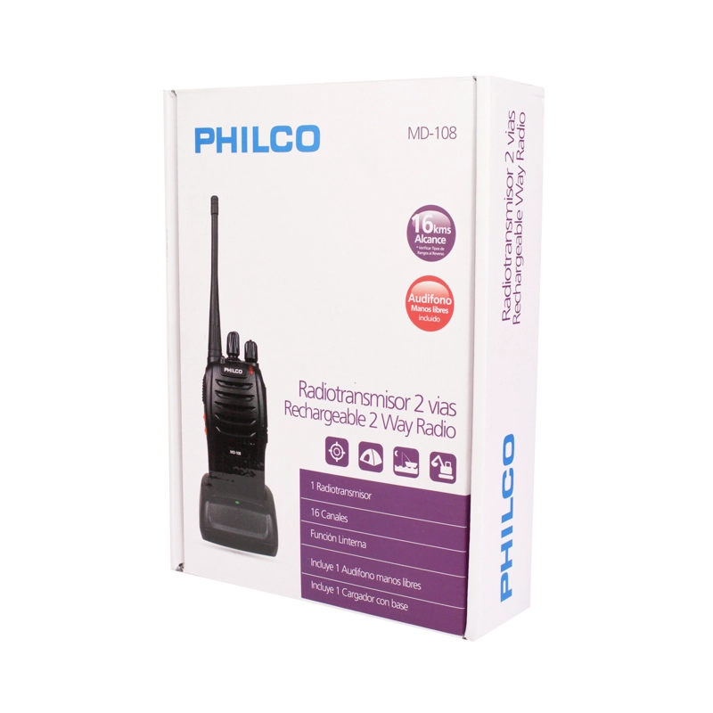 KIT INTERCOMUNICADOR PORTATIL C/CARG. Y M.LIBRES OPEN BOX - 8