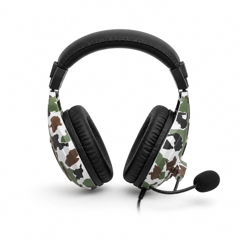AUDIFONO GAMER DISEÑO ARMY OPEN BOX - 2