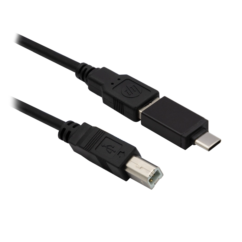CABLE P/IMPRESORA C/PUERTO USB Y USB-C + ADAPTADOR OPEN BOX - 3