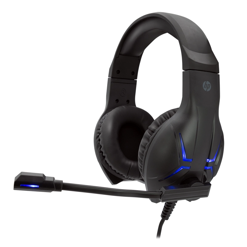 AUDIFONO  ON EAR USB+3,5 LED DHE-8001 OPEN BOX - 2
