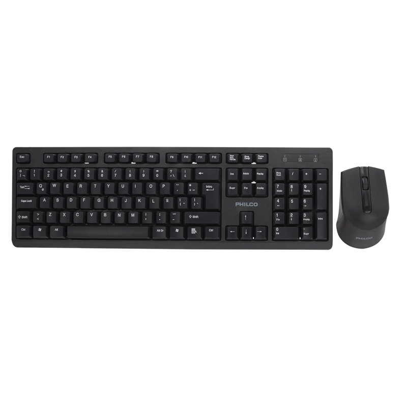 COMBO INALAMBRICO MOUSE + TECLADO 6354K NEGRO OPEN BOX - 3