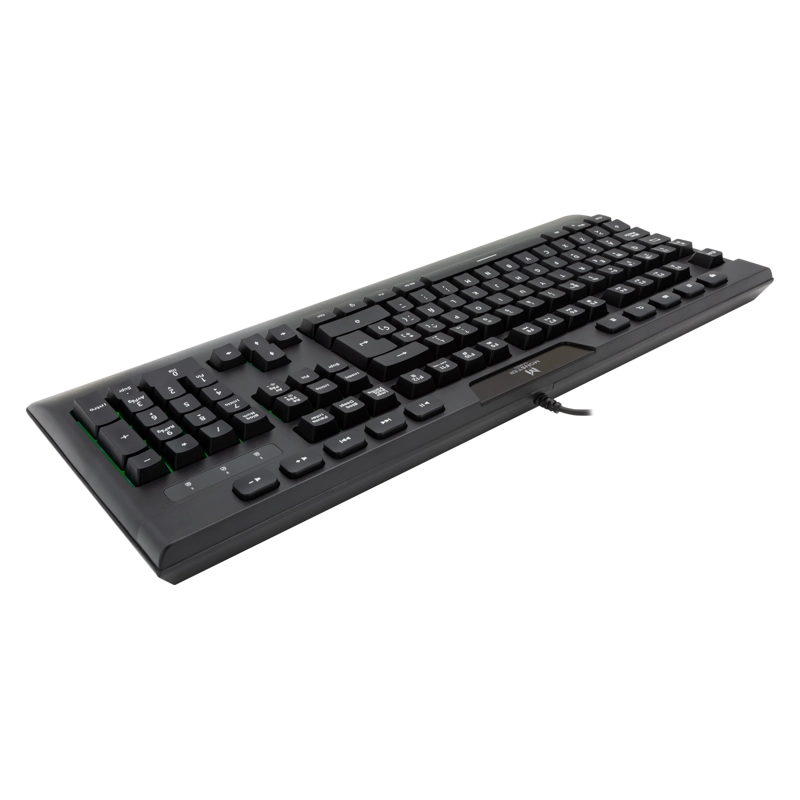 TECLADO GAMER MONSTER INCEPTION QWERTY COLOR NEGRO CON LUZ MULTICOLOR OPEN BOX - 8