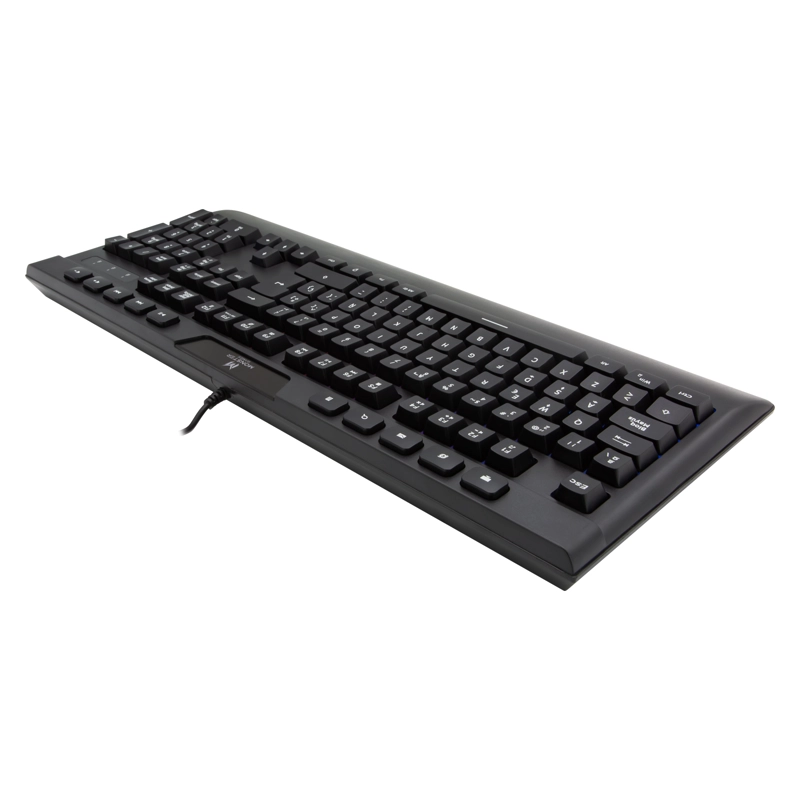 TECLADO GAMER MONSTER INCEPTION QWERTY COLOR NEGRO CON LUZ MULTICOLOR OPEN BOX - 9