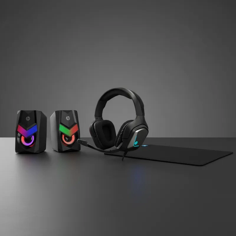 KIT GAMER HP CON AUDIO Y PAD MULTICOLOR HP440 - 2