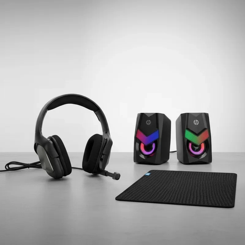 KIT GAMER HP CON AUDIO Y PAD MULTICOLOR HP440 - 3