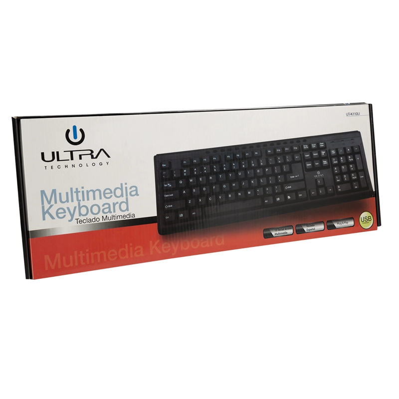 TECLADO MULTIMEDIA ULTRA USB OPEN BOX - 2