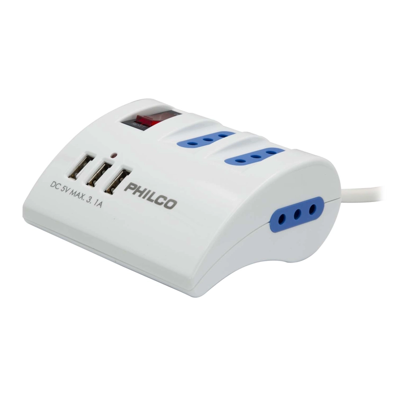 EXTENSION USB 3 POS 2043B PHILCO OPEN BOX - 3