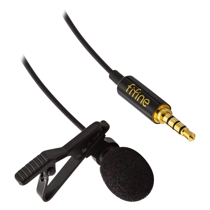 MICROFONO LAVALIER IPHONE/ANDROID FIFINE C2 OPEN BOX - 3