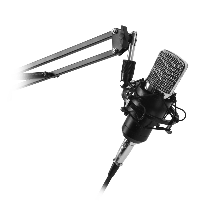 KIT STUDIO MICROPHONE CON SOPORTE / ANTIPOP / STAND PHILCO OPEN BOX - 2