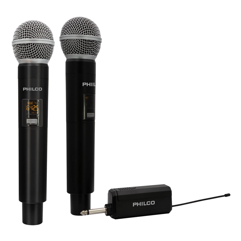 SET DE 2 MICROFONOS INALAMBRICOS UHF OPEN BOX - 2