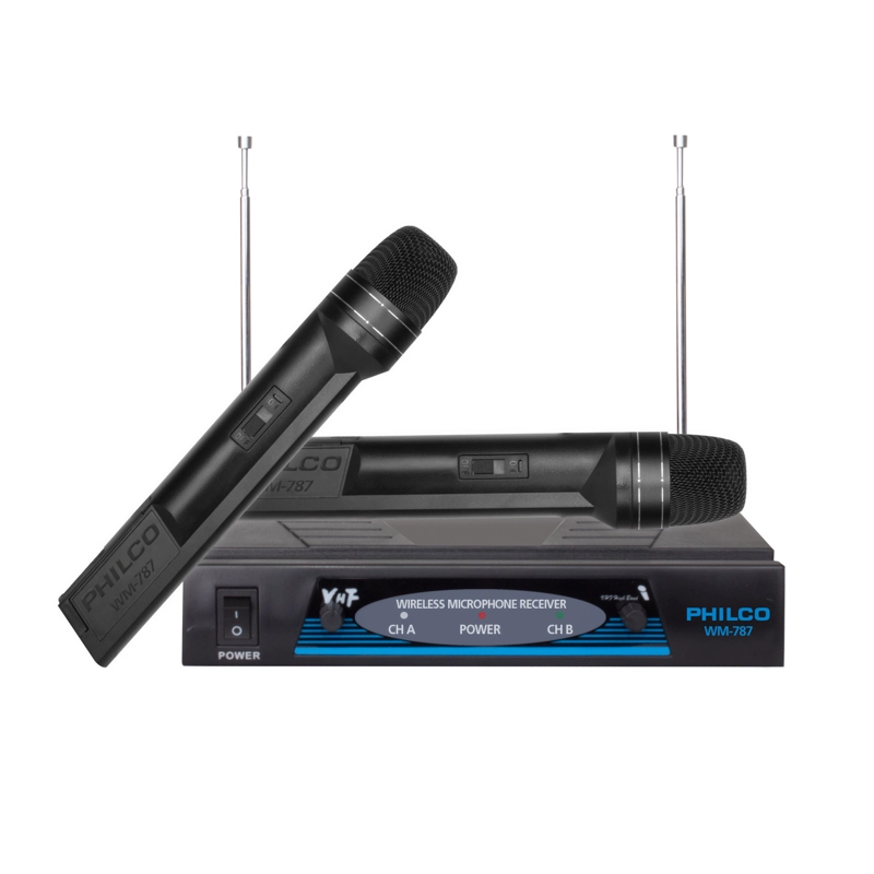 MICROFONOS INALAMBRICOS VHF PHILCO PRO OPEN BOX - 4