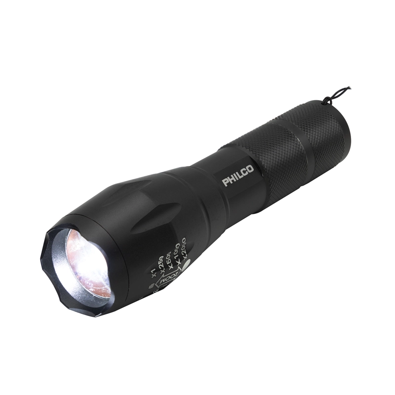 LINTERNA LED PHILCO CREE T6 SW150 COLOR DE LA LINTERNA NEGRO COLOR DE LA LUZ BLANCO OPEN BOX - 1