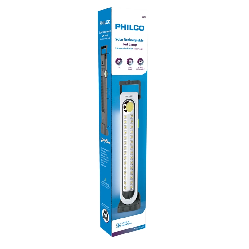 LAMPARA LED SOLAR RECARGABLE SL251 PHILCO OPEN BOX - 1