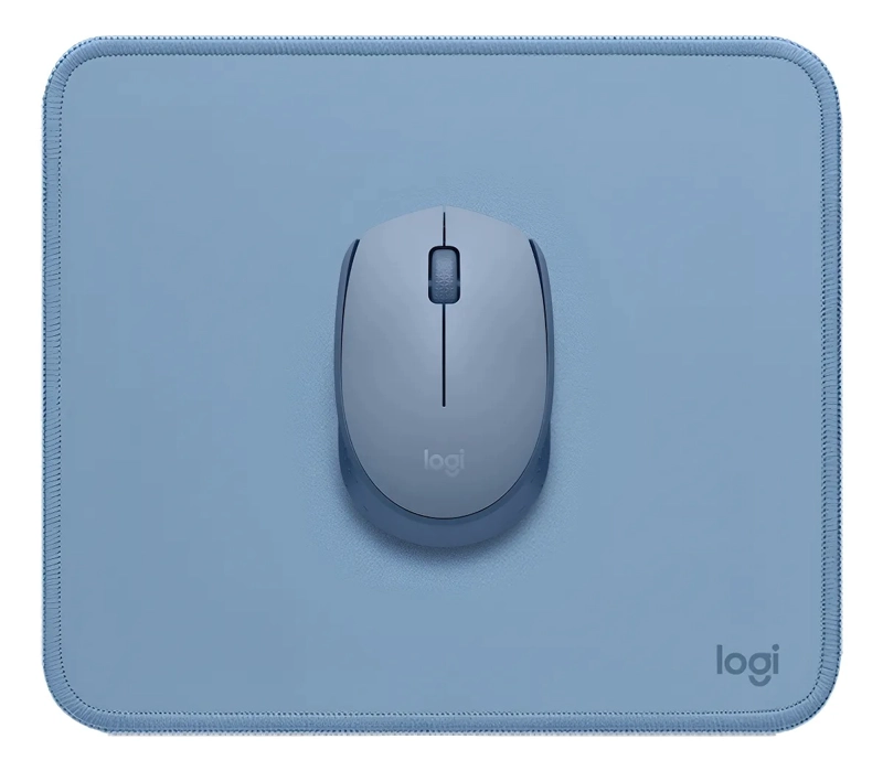 KIT LOGITECH MOUSE WIRELESS M170 + MOUSE PAD STUDIO CELESTE - 2
