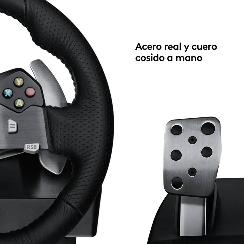 KIT VOLANTE G920 XBOX PC + PALANCA CAMBIOS NEGRO COM02 - 3