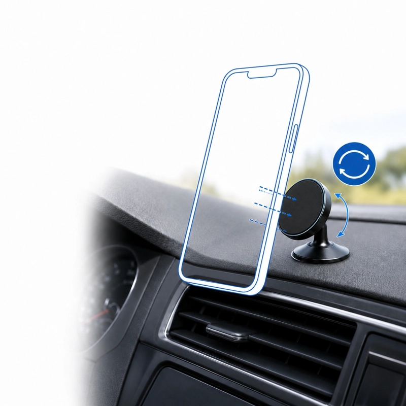 DLP9215 SOPORTE CELULAR MAGNETICO PARA AUTO PHILIPS - 1
