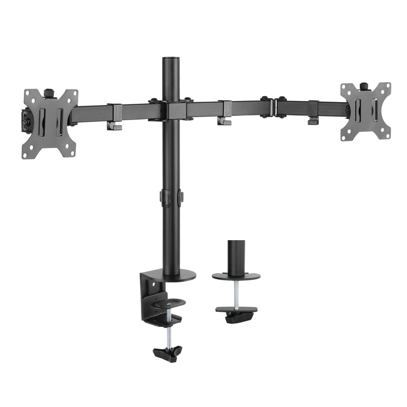 SOPORTE MONITOR DOBLE PARA MESA 13 A 32 PULG MAX 8 KG - 2