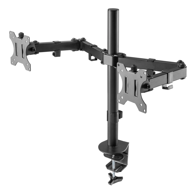 SOPORTE MONITOR DOBLE PARA MESA 13 A 32 PULG MAX 8 KG - 4