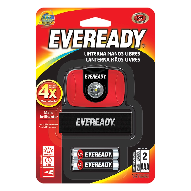 EVEREADY LINTERNA MANOS LIBRES 55 LUMENS - 2