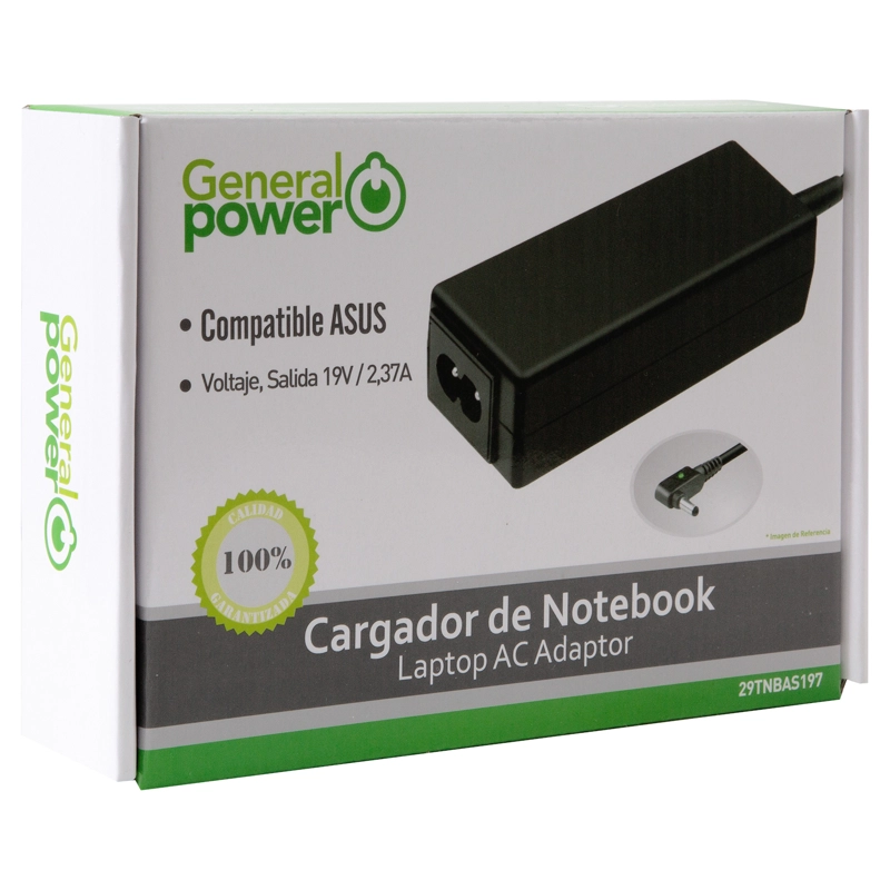 CARGADOR NOTEBOOK ASUS  19V 2.37A 4.0 X 1.35MM - 4