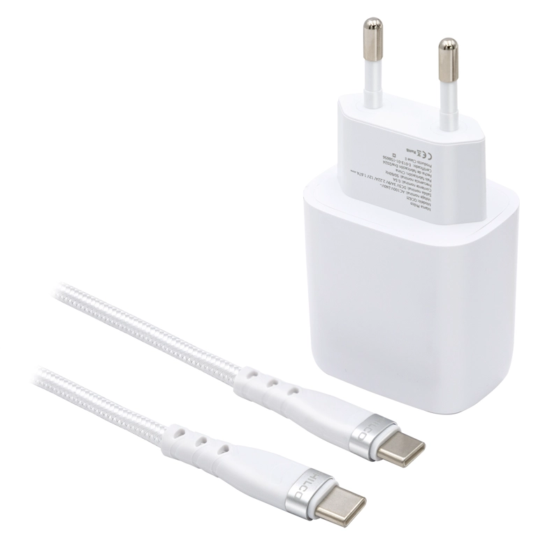 CARG. DE PARED QC3.0 PUERTO TIPO C Y CABLE TIPO C - 6