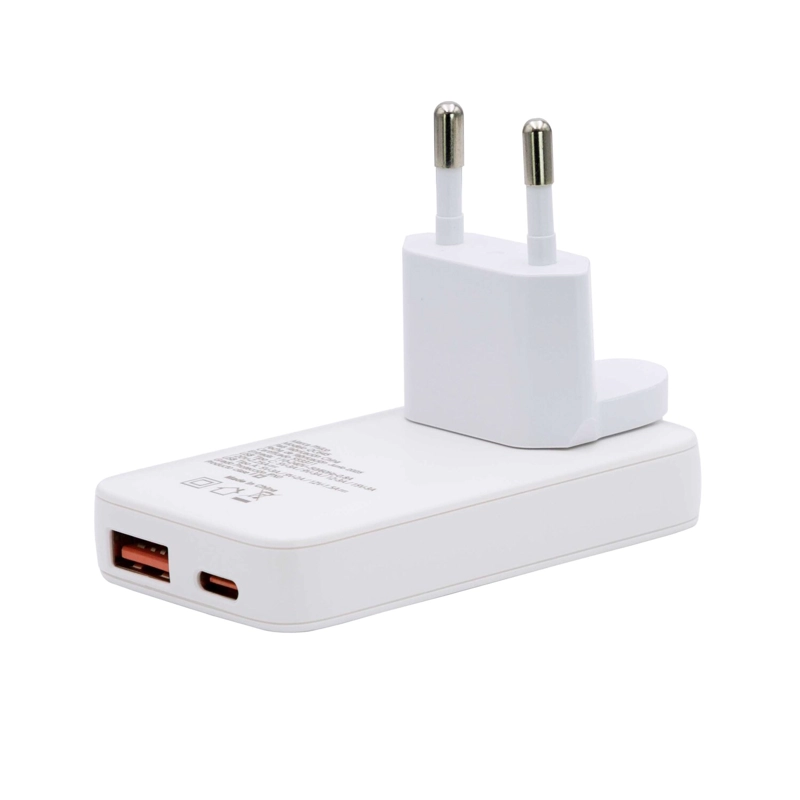 QC645 CARG. PARED S/RAPIDO 45W ULTRA PLANO USB A Y TIPO C/A - 2