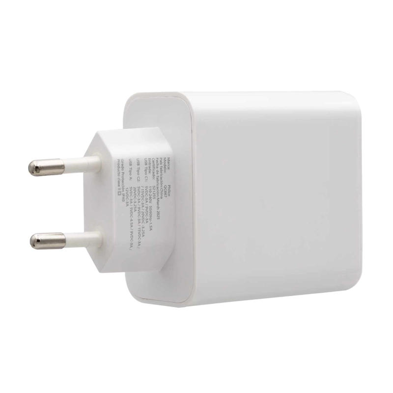 CARG. DE PARED SUPER RAPIDO 65W USB A Y TIPO C - 5