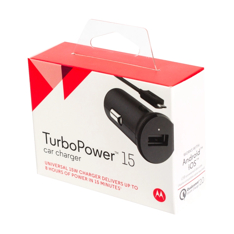 89806N CARGADOR MOTOROLA P/AUTO TURBO 15 WATTS CABLE APARTE