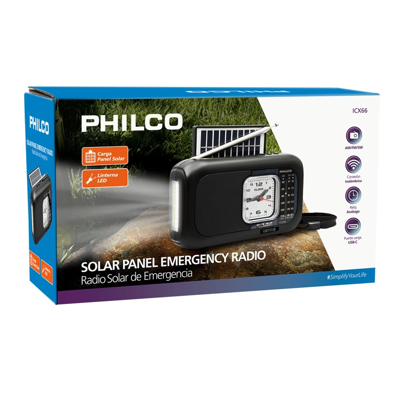 RADIO MULTIBANDA BT  SOLAR ICX66 PHILCO - 6
