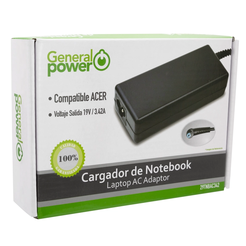 CARGADOR NOTEBOOK ACER 19V 3.42A  PLUG 5,5*1,7MM - 1