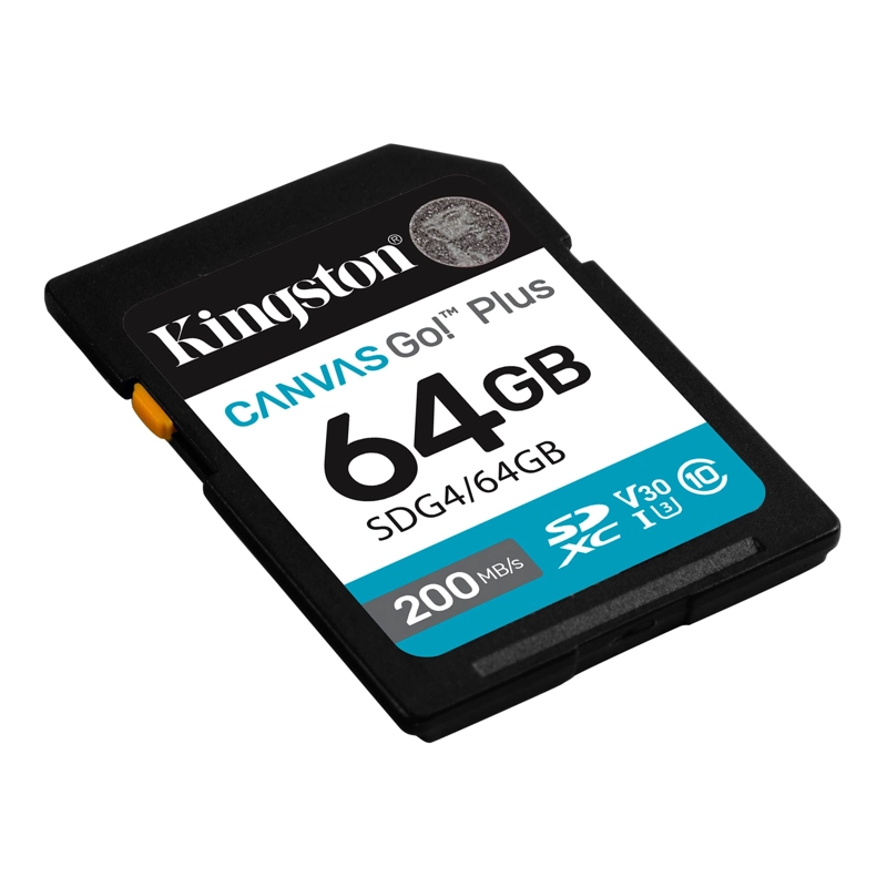 SDG4/64GB SDXC CANVAS GO PLUS GEN4 200MB/S C10 UHS-I U3 V30 - 1