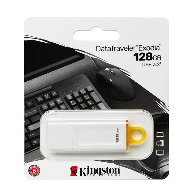 KC-U2G128-5R PENDRIVE EXODIA 3.2 -128GB BLANCO - 5