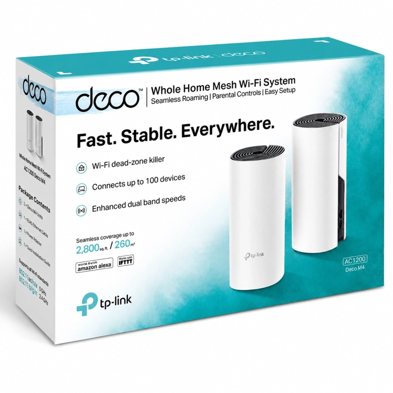 DECO M4(3-PACK) ROUTER TPLINK MESH  M4 WIFI 5  (3 PACK) - 3