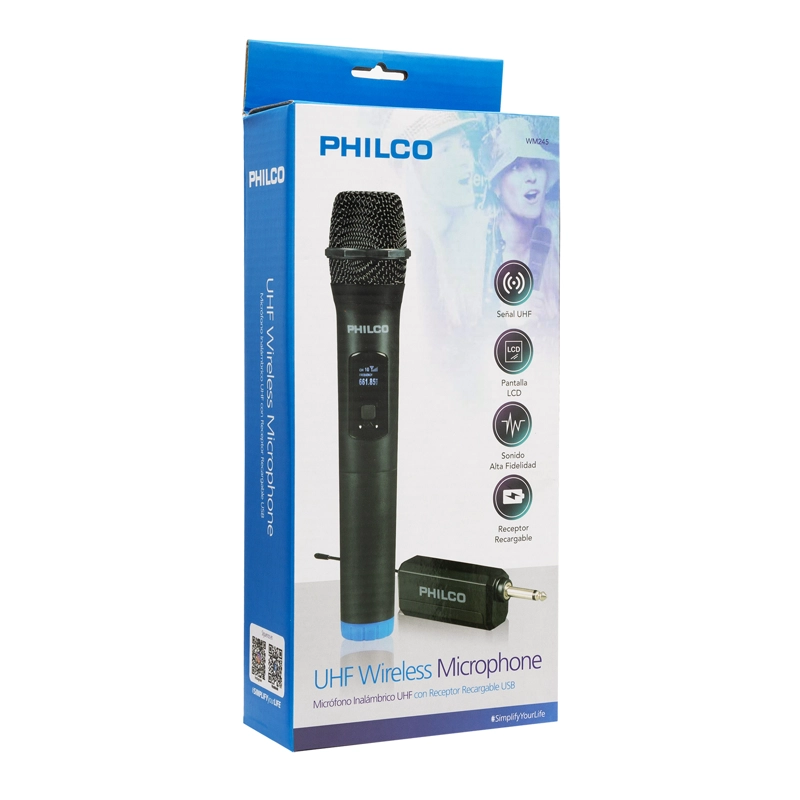 MICROFONO INALAMBRICO PROFESIONAL DE MANO WM245 - 2