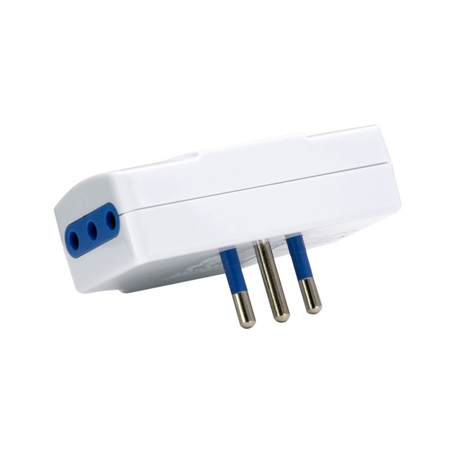 ENCHUFE TRIPLE PLANO 2500W 10A BLANCO - 6