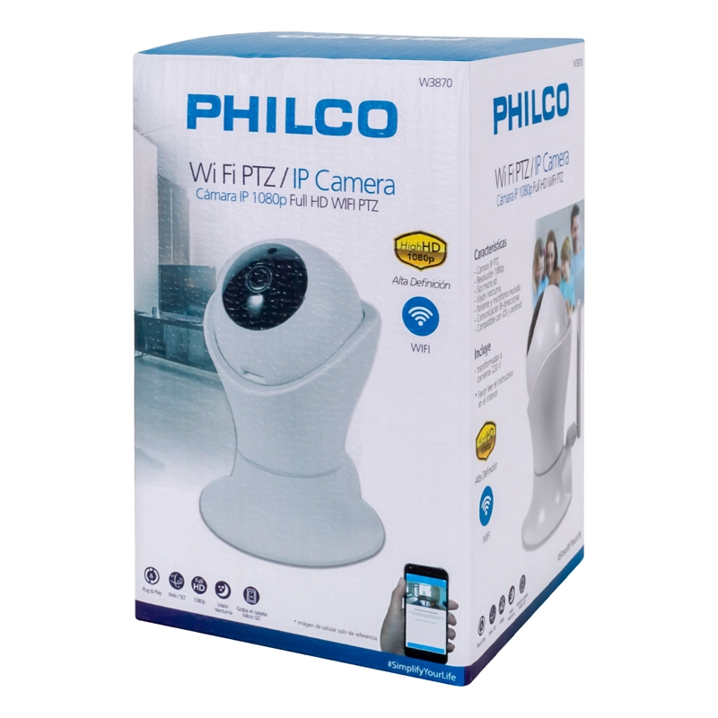 CAMARA IP 1080P WIFI PTZ PHILCO - 4