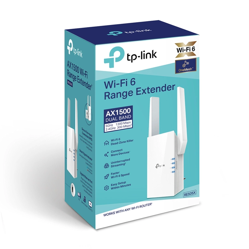 REPETIDOR TP-LINK RE505X AX1500 WI-FI 6 DUAL-BAND - 4