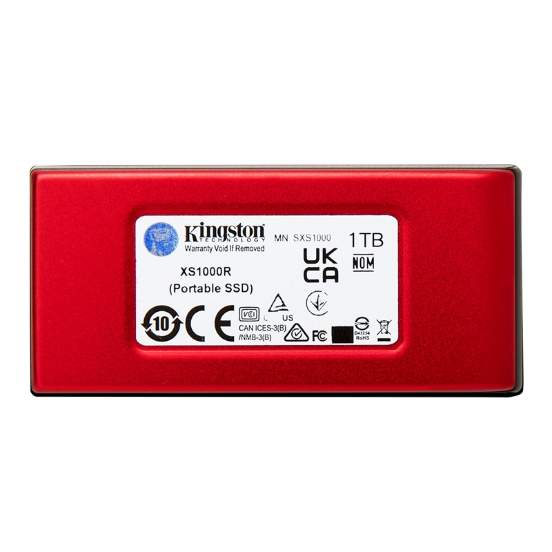 UNIDAD SOLIDA EXTERNA KINGSTON XS1000R 1TB COLOR ROJO - 3
