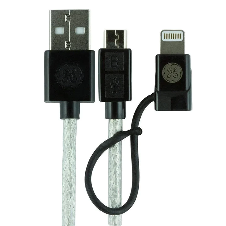 CABLE 2 EN 1 MICRO USB CON ADAPTADOR LIGHTNING 1,80 M - 1