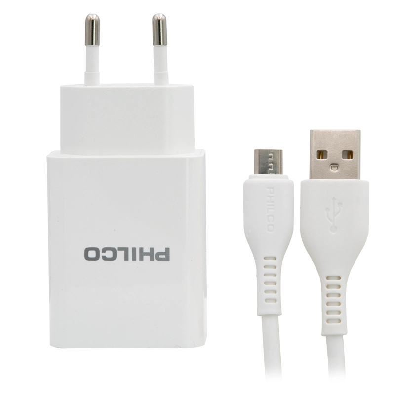 CARGADOR 2USB CARGA RAPIDA 2.1A CONECTOR TIPOB PHILCO R2100 - 4