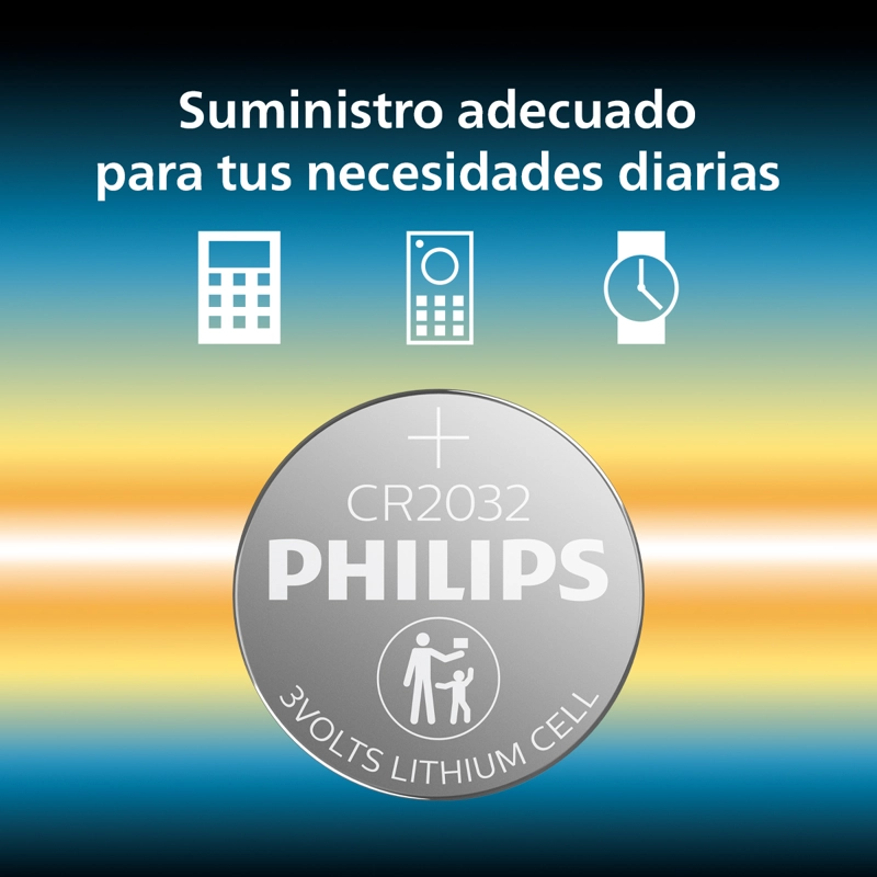 BATERIA CR2032 X 5 UNIDADES PHILIPS - 4