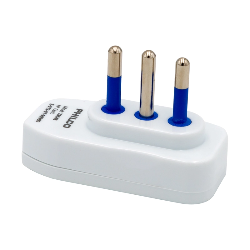 ENCHUFE MACHO HORIZONTAL 2P + T 78548 BLANCO PHILCO - 1