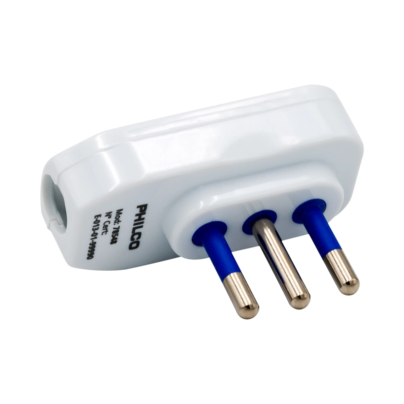 ENCHUFE MACHO HORIZONTAL 2P + T 78548 BLANCO PHILCO - 3