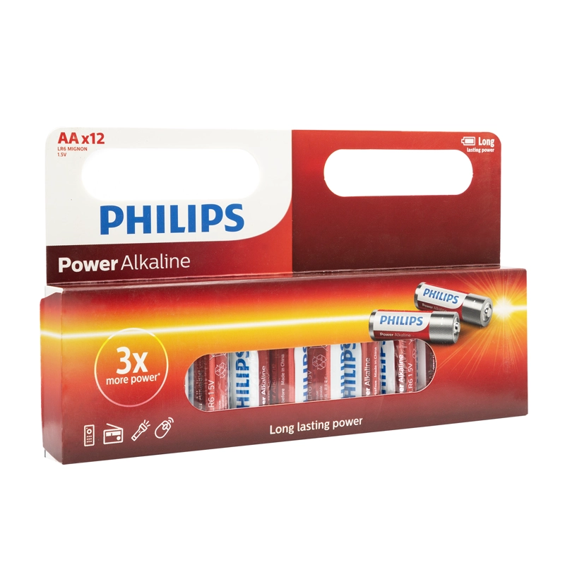 BLISTER 12 UNIDADES PILA ALCALINA AA PHILIPS - 2